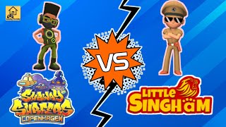Subway Surfers Vs Little Singham Gameplay | Best Offline Running Games screenshot 2