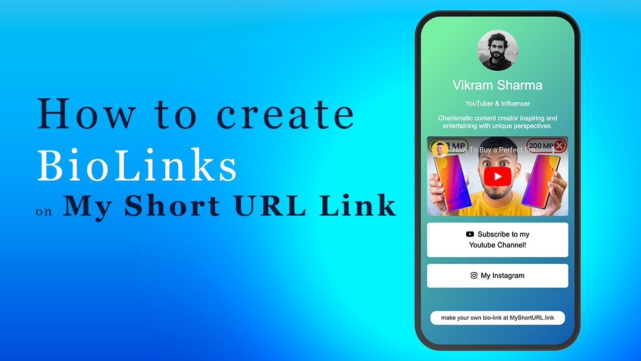 How To Create Your Free Bio Link Page with MyShortURL.link | Step-by-Step Tutorial