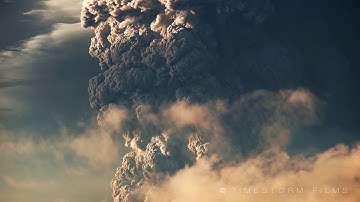 POWERFUL VOLCANIC ERUPTION (In Reverse)