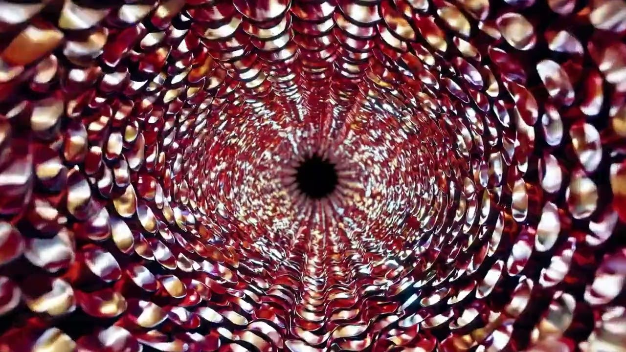 "Spiral Motion VJ Loop 4K | Futuristic Metallic Textures | Hypnotic Abstract Visuals"