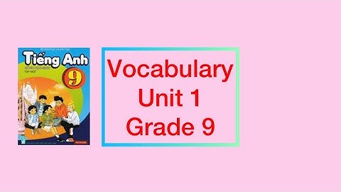 Tiếng Anh lớp 9 - Unit 1