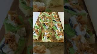 Апулийский хлебный майонез с анчоусами, маринованными в петрушке, хрустящим луком #shorts