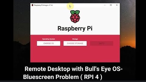 Remote Desktop Bluescreen error with RPI4 & BullsEye 64bit OS