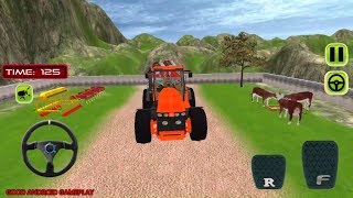 Tractor Trolly Cargo Transport 3D - Animal Transport Cargo Tractor Android GamePlay FHD screenshot 3