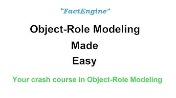 Object-Role Modeling Made Easy. Learn Object-Role Modeling.
