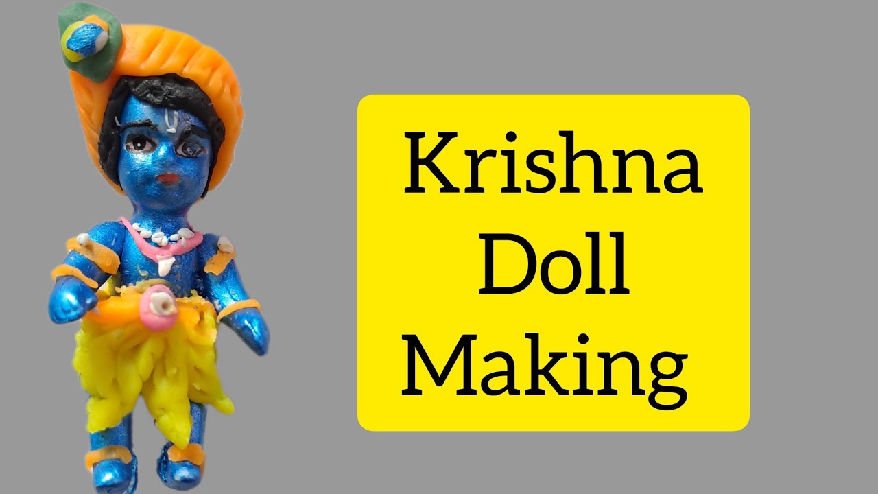 Krishna doll making easy tutorial janmashtami doll making Navratri