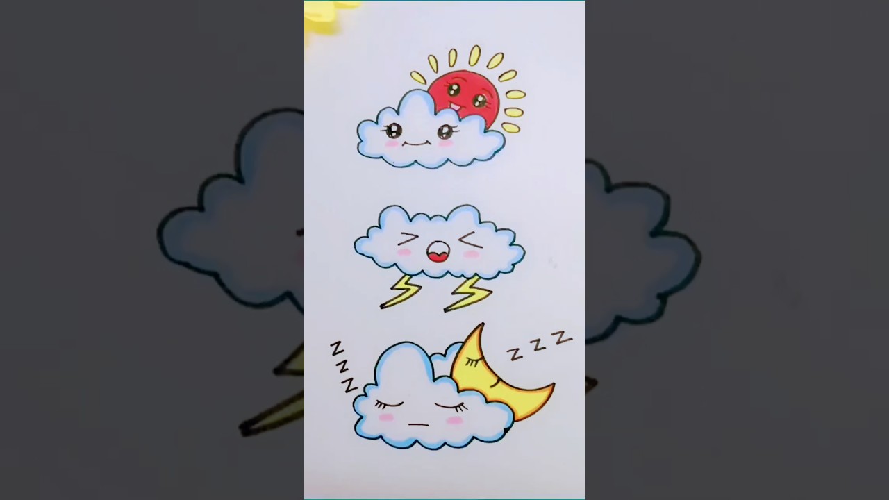 Funny cute weather idea!🌥️🌧️🌤️ 