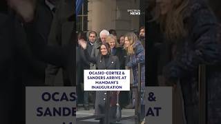 AOC and Bernie Sanders at Zohran's inauguration