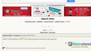 Nairaland Forum Offical Script Updated screenshot 2
