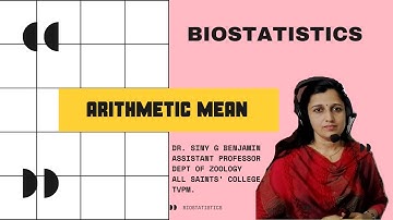 Mean | Biostatistics | Dr. Siny G. Benjamin