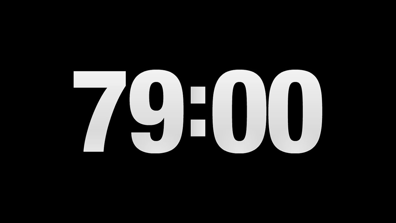 Countdown timer 1 hour and 19 minutes || 79 minutes - YouTube