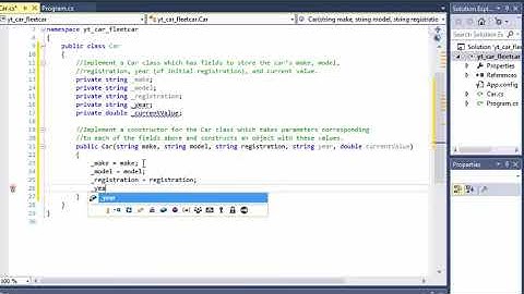 C# Programming Challenge: OOP Principles Part 1 - Creating Car Class, Fields and Methods