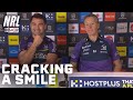 Jahrome Hughes forces a smile out of Craig Bellamy: NRL Presser | NRL on Nine