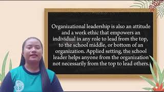 Chapter 8. Organizational Leadership (Angel U. Cuaresma - 1st Reporter)