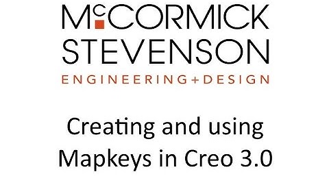 Creating Mapkeys to improve Creo Parametric 3.0 Workflow