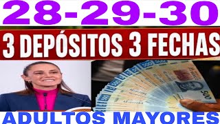 JUNIO🔥3 PAGOS 🔴 3 FECHAS🔥3 PENSIONES🟥3 DEPÓSITOS 🔥 ADULTOS MAYORES 🎉