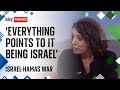 Israel-Hamas war: &#39;Everything points towards&#39; hospital attack coming from Israel