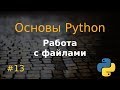 Основы Python #13: Работа с файлами, with