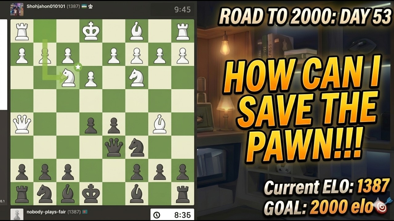 ROAD TO 2000 ELO ON CHESS COM - DAY 53 - YouTube
