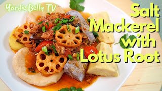 SALT MACKEREL COOK DOWN WITH LOTUS ROOT RECIPE | BREAKFAST LIVE screenshot 2