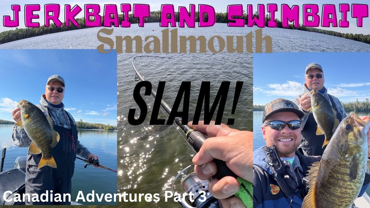 Jerkbait And Swimbait Smallmouth Slam | Pipestone Lake | Canada Fishing Trip