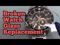 Edifice ERA-600 Watch Broken Glass Replacement | How To Fit a New Watch Glass | Watch Repair Channel