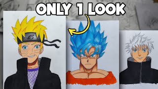 Use My Brain memory to Draw Anime Characters