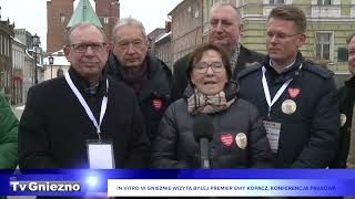 Była premier Ewa Kopacz odwiedziła Gniezno-konferencja prasowa