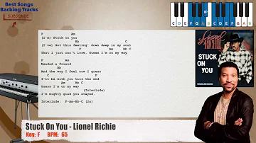 🎹 Stuck On You - Lionel Richie Piano Backing Track with chords and lyrics