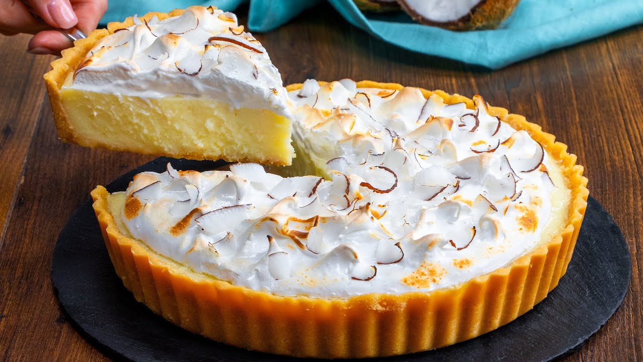 Délicieuse Tarte à La Crème De Coco Vous Ne Vous Arrêterez Pas à Un