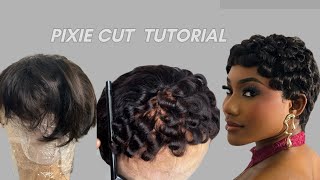 TEYANA TAYLOR INSPIRED PIXIE CUT | How to Style a Pixie Cut Wig (Finger Waves Tutorial)