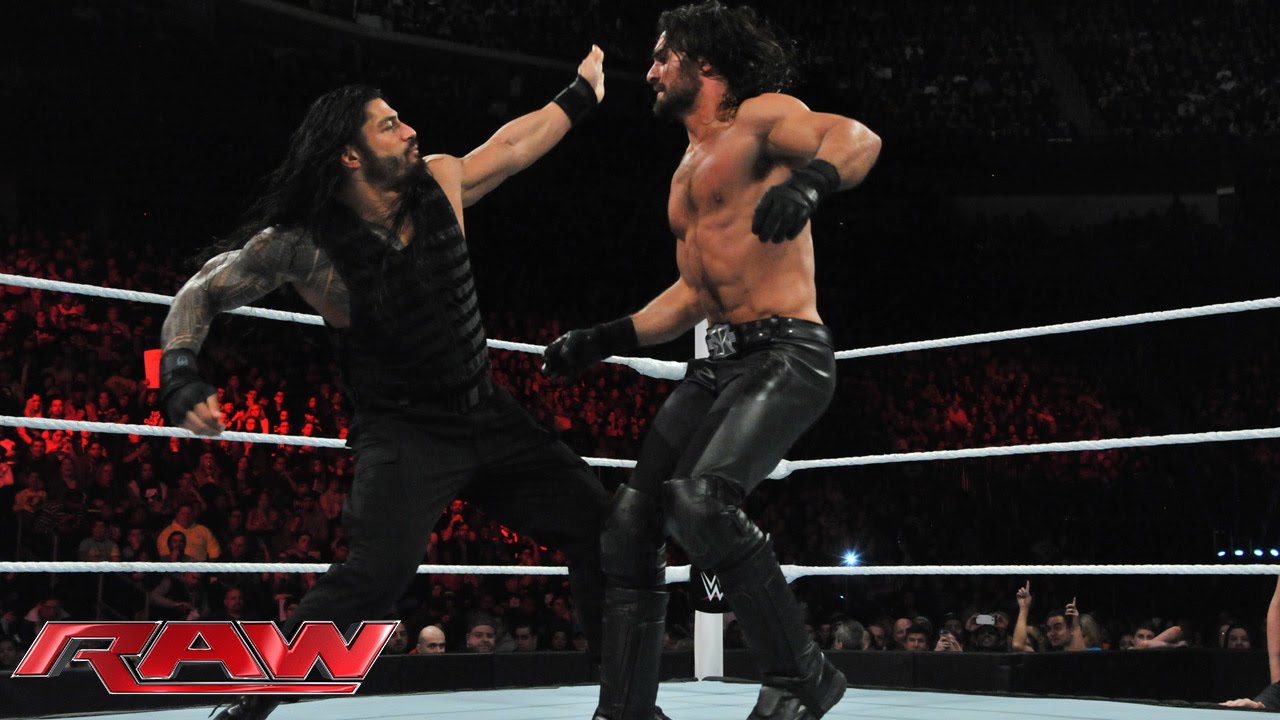 Roman Reigns Vs Seth Rollins Raw March 2 2015 Youtube