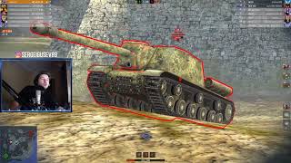 WoT Blitz - Гениальная игра на ВАФЛЕ ● Танкист сломал ИГРУ одним выстрелом- World of Tanks Blitz