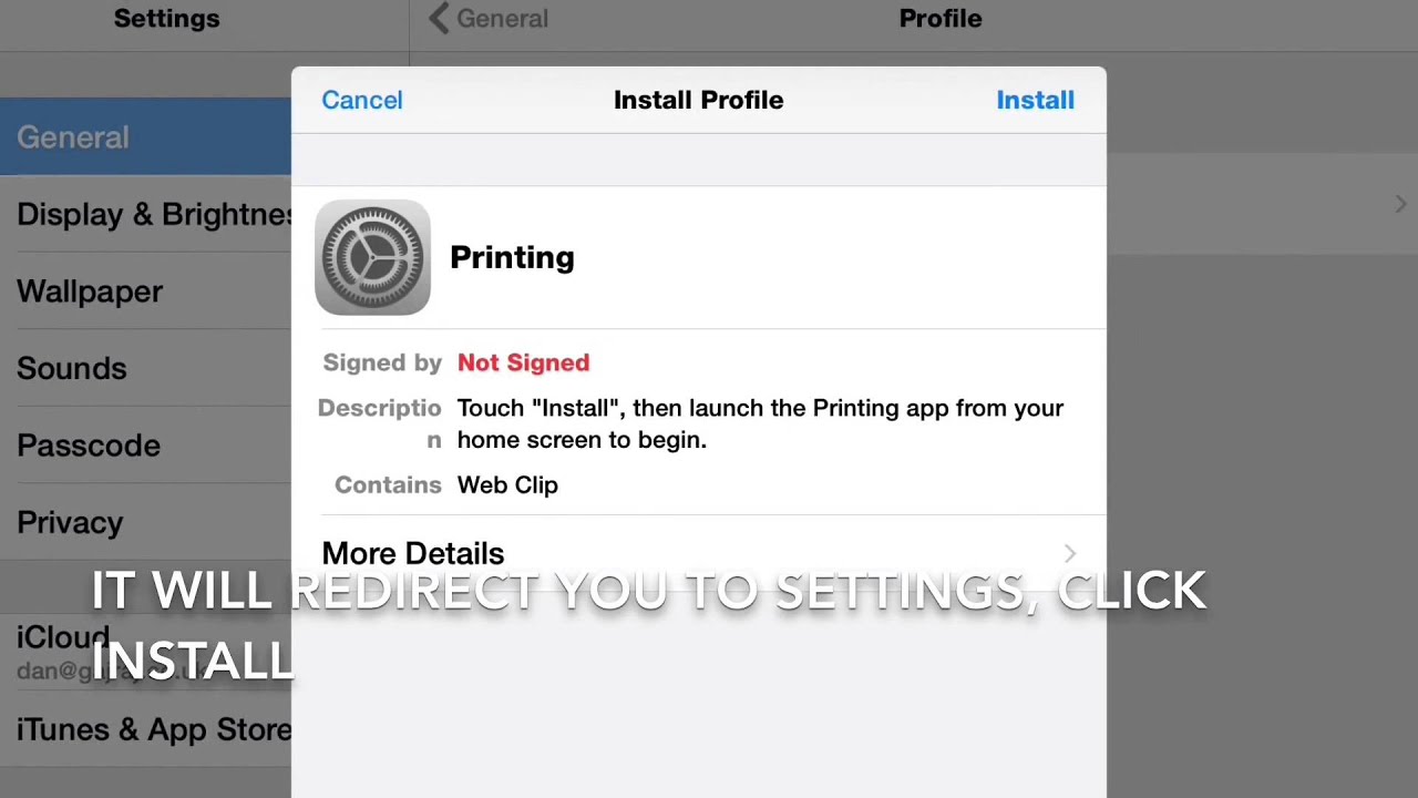 How to print from your iPad in school - YouTube