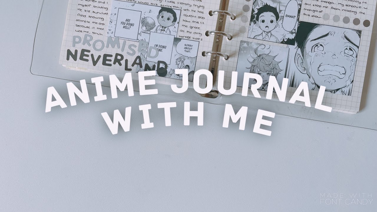 anime journal with me | promised neverland