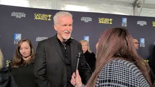 James Cameron Teases Avatar 3 on the Saturn Awards Red Carpet