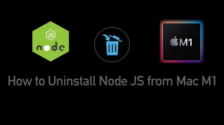 How to uninstall node js from Mac M1