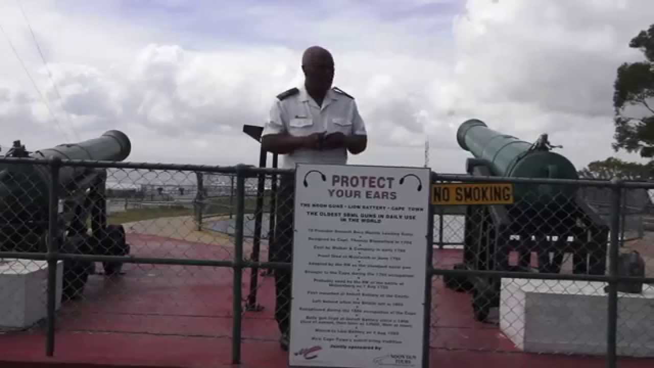 FIRING THE NOON GUN. Cape Town, South Africa YouTube