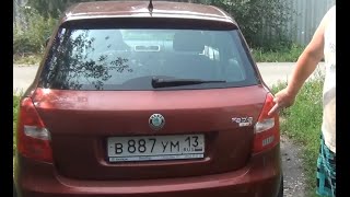 Замена лампочки задних габаритов Skoda Fabia 2 Замена лампочки задних габаритов Skoda Fabia 2