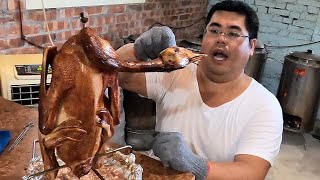 Incredible Crispy Roast Goose  Taiwanese Street Food黃金桶仔鵝   雲林口湖美食