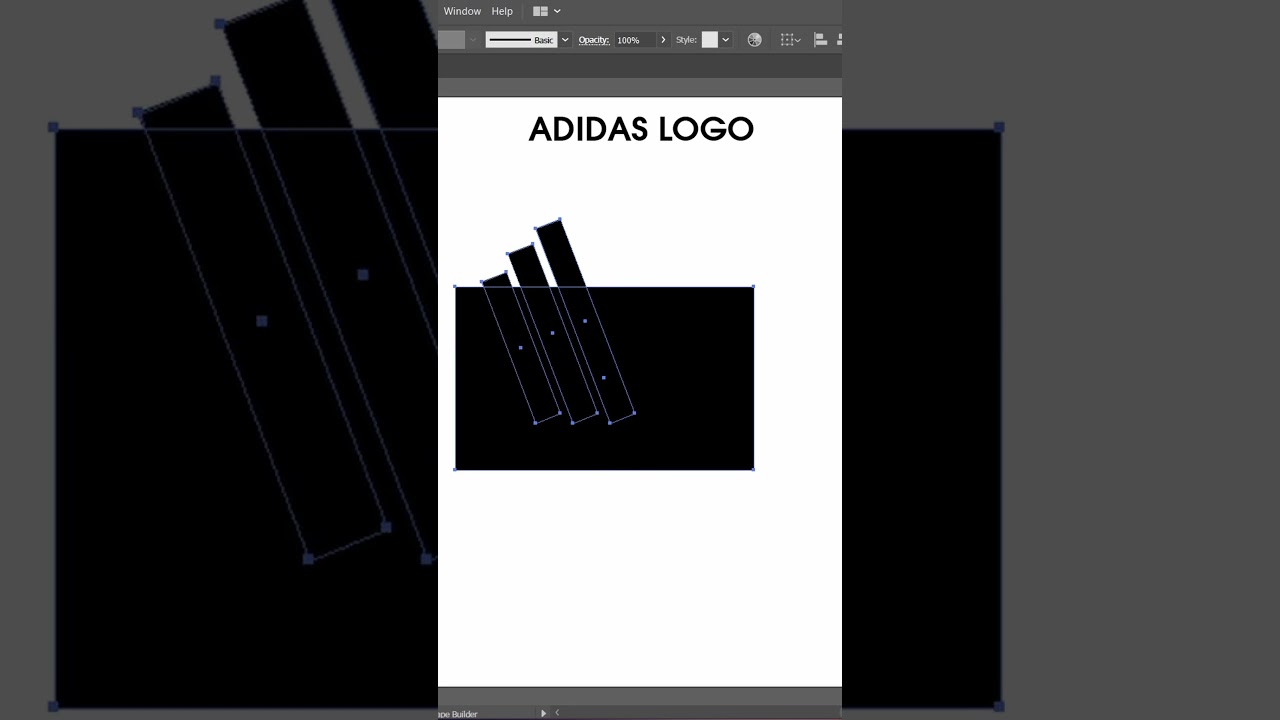 How to Make Adidas Logo in Adobe Illustrator | Step by Step Tutorial 2025