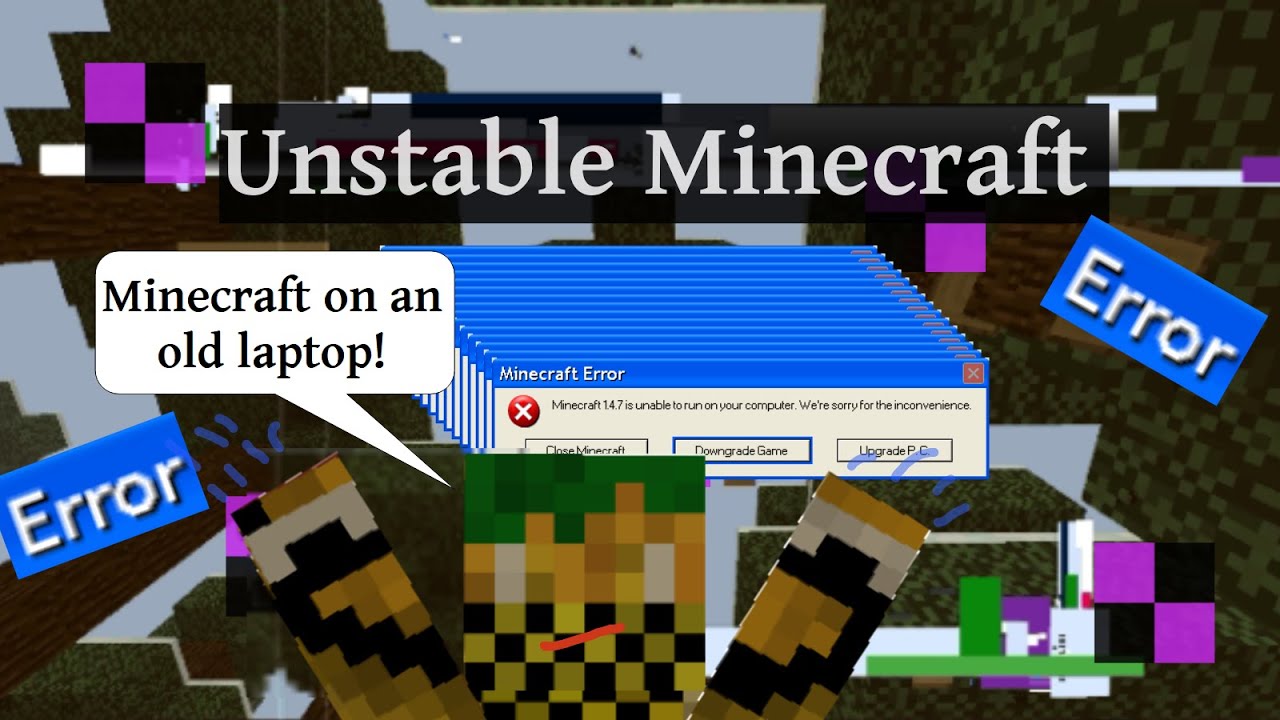 When you attempt to play Minecraft on a super old P. C... - YouTube