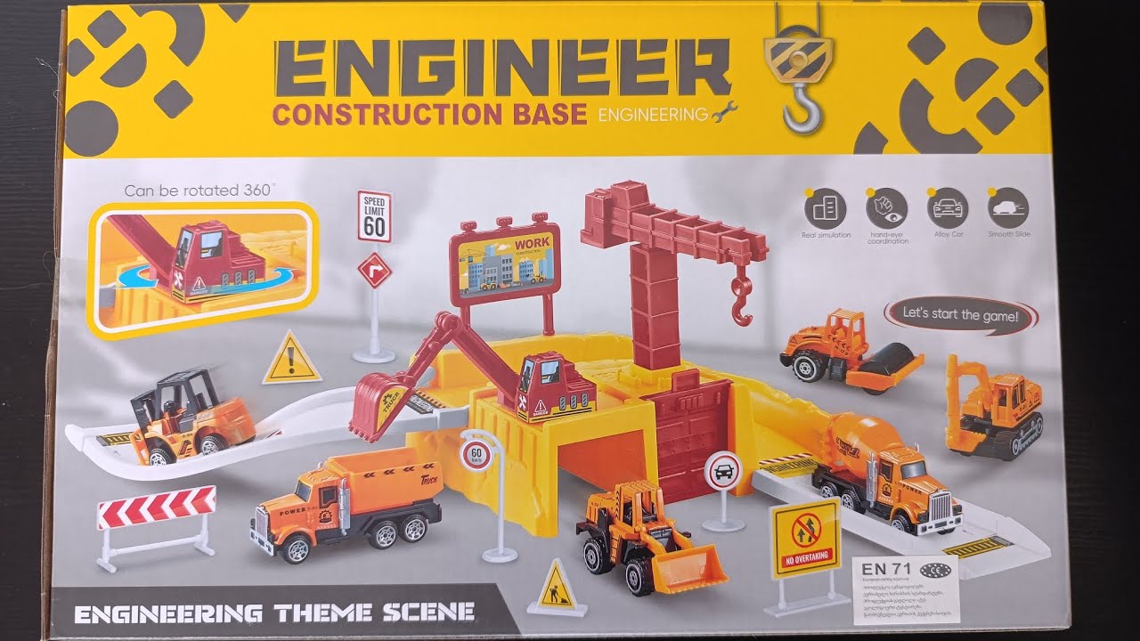 10 Minutes Satisfying With Unboxing Construction Vehicles Play Set ...