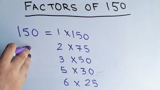 write all the factors of 150 | 150 के factors @mathstubelearning123
