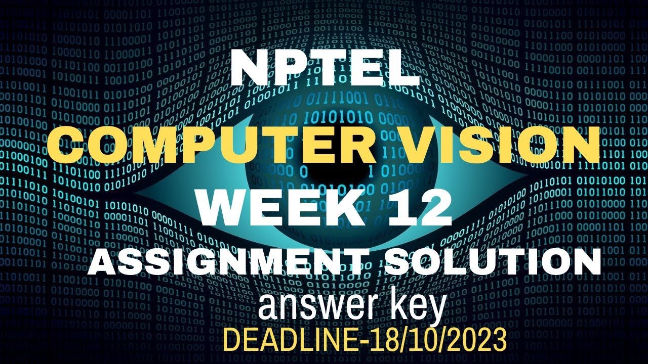 computer vision nptel assignment answers