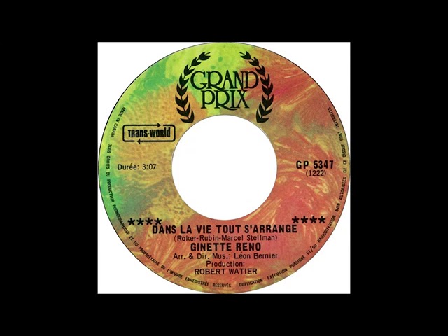 Ginette Reno - Dans La Vie Tout S'Arrange (Storm in a Teacup) co-written by Lynsey de Paul