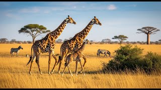 Giraffe Family A Gentle Journey Across the African Savanna 🦒🌿