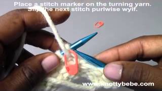 Japanese Short Rows Purl Side Facing