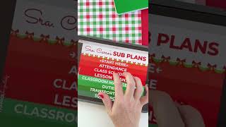 CHRISTMAS Smart Sub Plan Templates Emergency Digital Activities