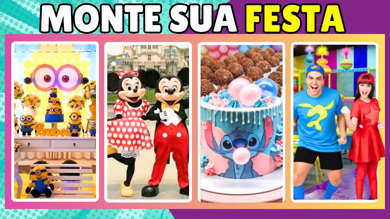 🎂🥳MONTE SUA FESTA DE ANIVERSÁRIO I Jogo das Escolhas #quiz